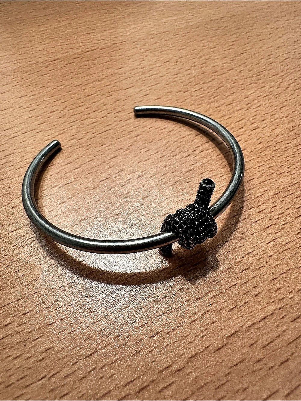 Silver & Black Cuff Bracelet. MARC JACOBS